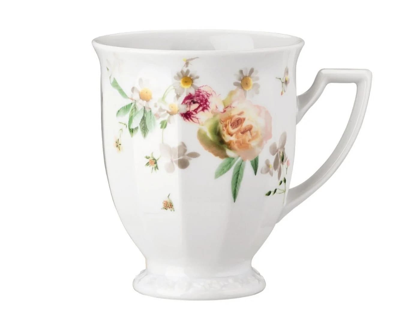 Rosenthal Becher Maria Pink Rose mit Henkel 0,3 l Porzellan