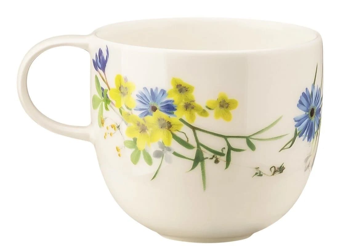 Rosenthal Tasse Brillance Fleurs des Alpes Kaffee-Obertasse 0,2 l Bone China