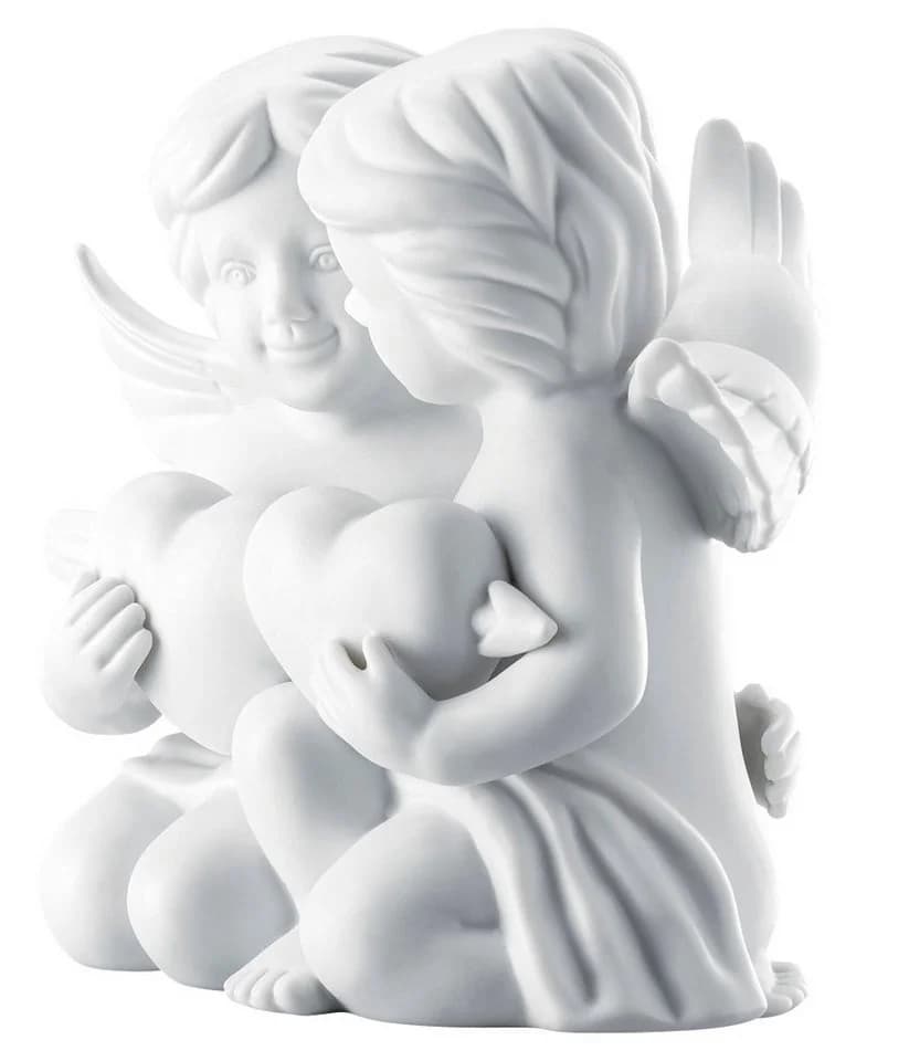 Rosenthal Engelpaar mit Herz Weiß Porzellan - Bild 4