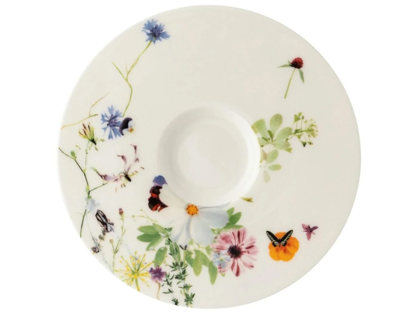 Rosenthal Brillance Grand Air Kaffee-Untertasse 15 cm Floral Grün - Bild 2