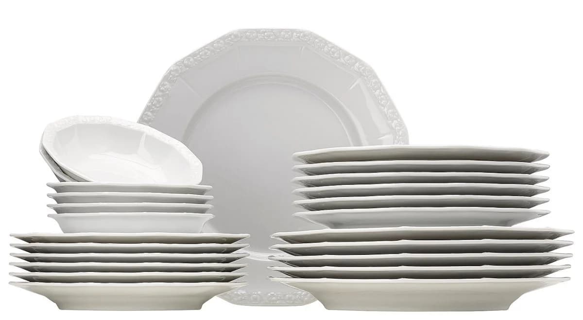 Rosenthal Geschirr-Set Maria 24-tlg. Weiß Porzellan - Bild 2