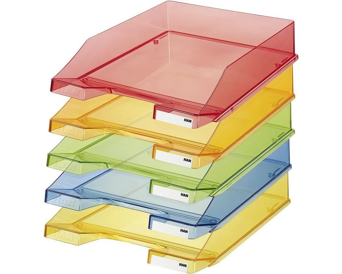 HAN Briefablage 1026 Rot Transparent mit Beschriftungsfläche - Bild 3