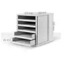 HAN Schubladenbox SCHRANK-SET 5 Schubladen lichtgrau Bild 3