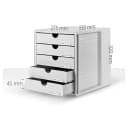 HAN Schubladenbox SYSTEMBOX KARMA 5 Schubladen Schwarz Recycling Bild 1