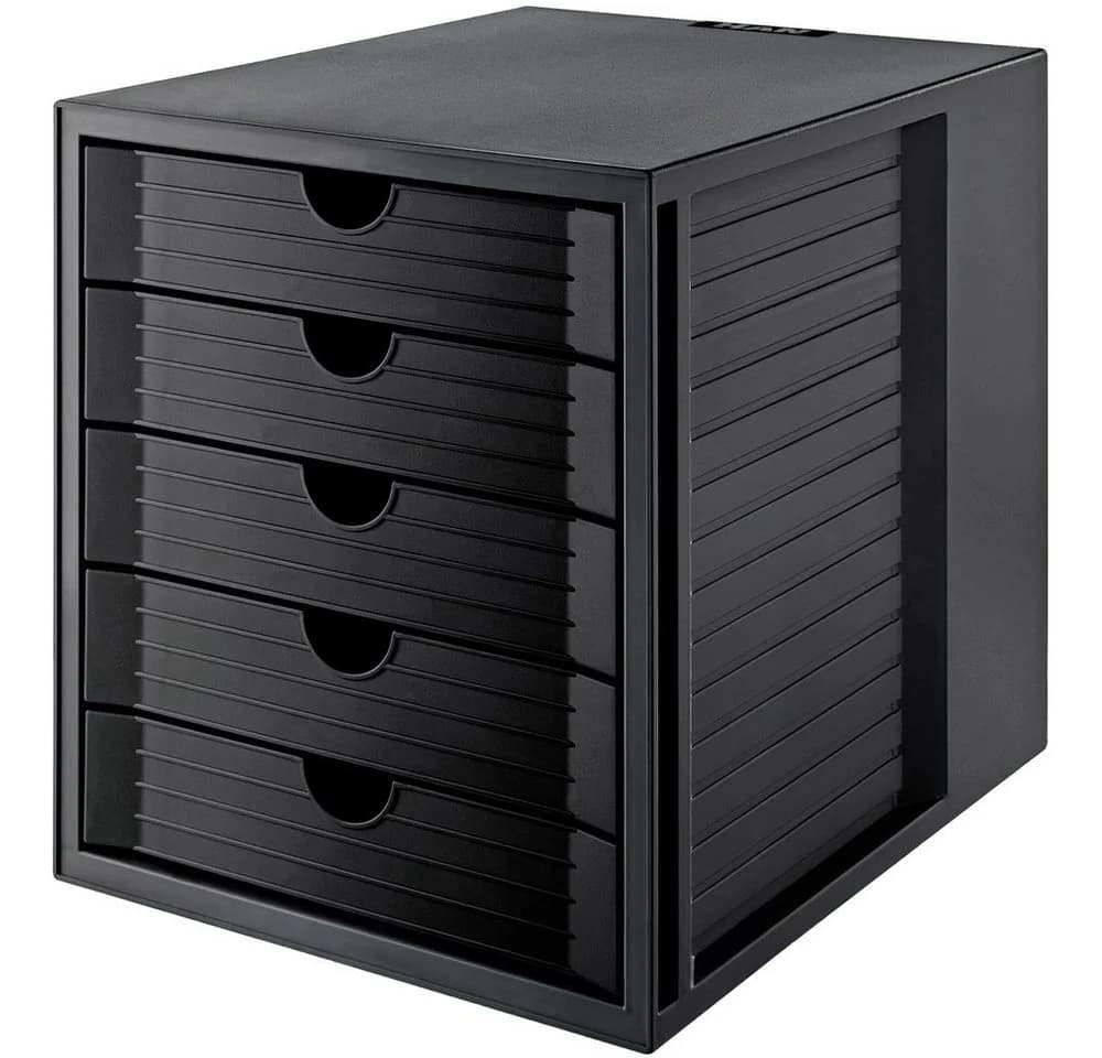 HAN Schubladenbox SYSTEMBOX KARMA 5 Schubladen Schwarz Recycling - Bild 2