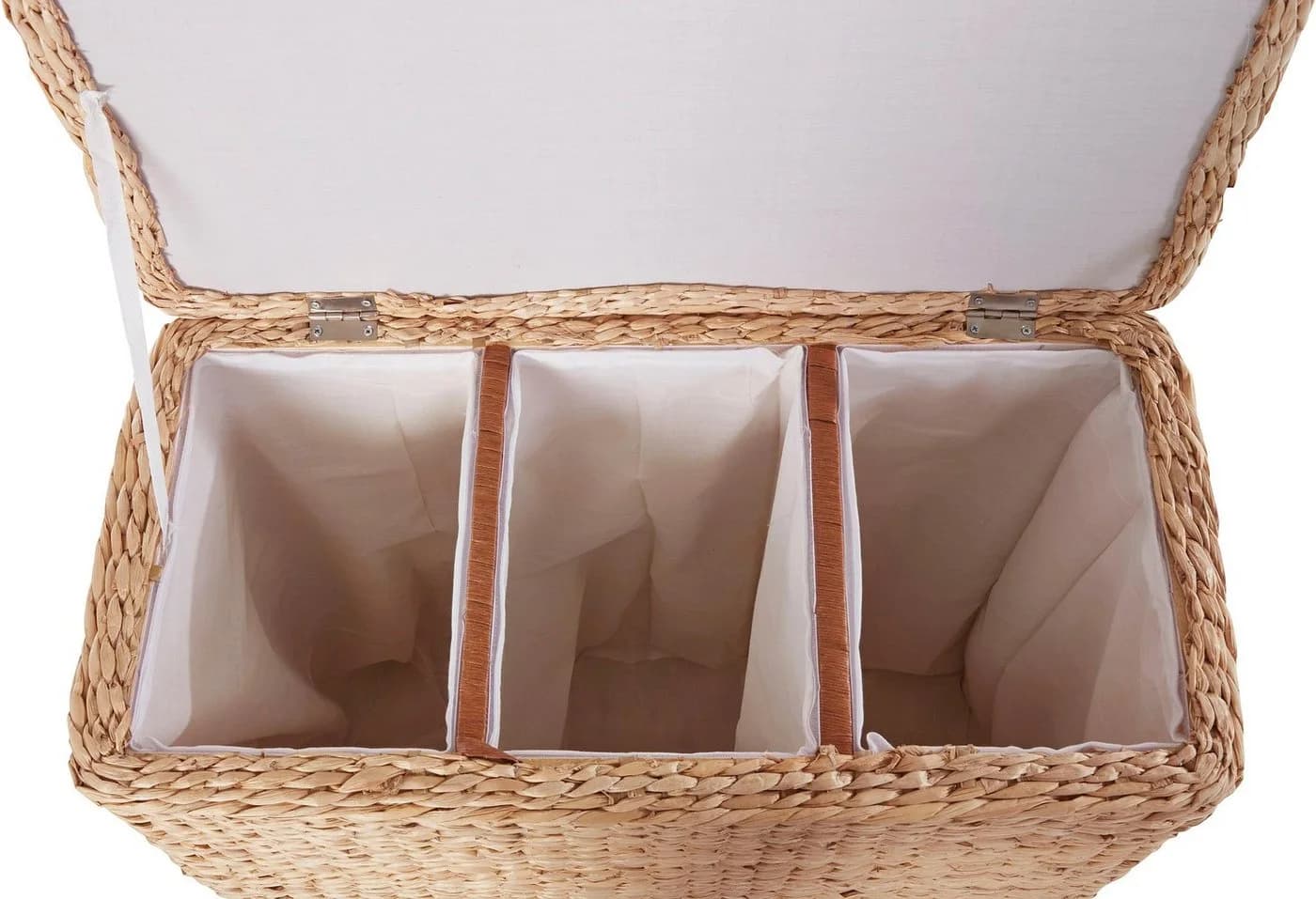 Wäschesortierer LOCKER, beige (natur), Binsengeflecht, Wäschesammler, geflochtene Binse, Höhe 64 cm - Bild 4