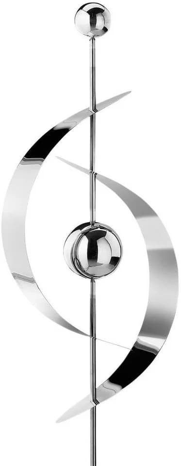 LOCKER Deko-Windrad Saturn Edelstahl 130 cm Silber - Bild 2