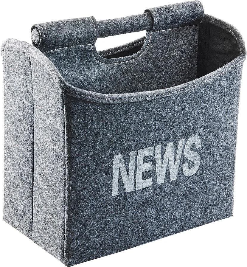 LOCKER Zeitungsständer NEWS Grau Faltbar mit Tragegriff - Bild 2