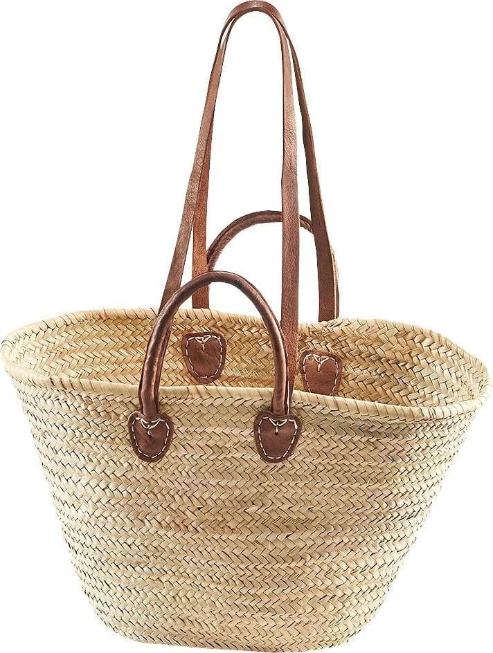 LOCKER Aufbewahrungskorb Strandtasche Boho Palmblatt Beige - Bild 2
