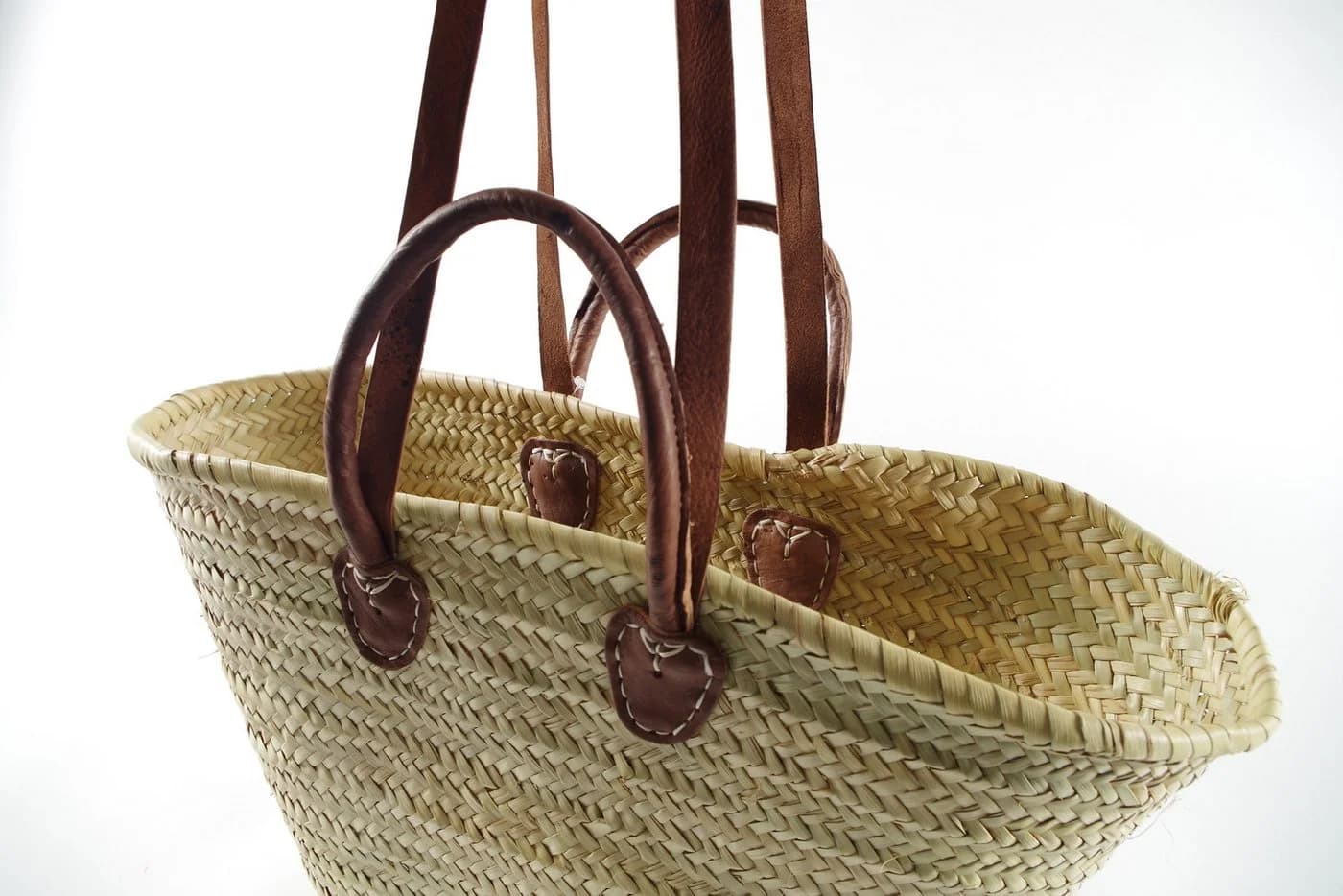 LOCKER Aufbewahrungskorb Strandtasche Boho Palmblatt Beige - Bild 3