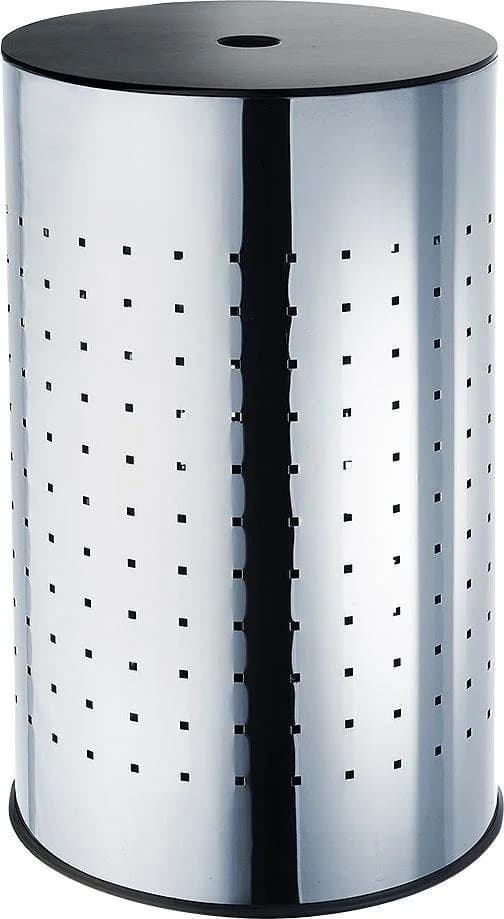 locker Wäschekorb verchromtes Metall 58 cm - Bild 2