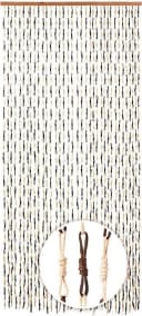LOCKER Türvorhang KNOTS Braun 36 Stränge Papier Bild 1