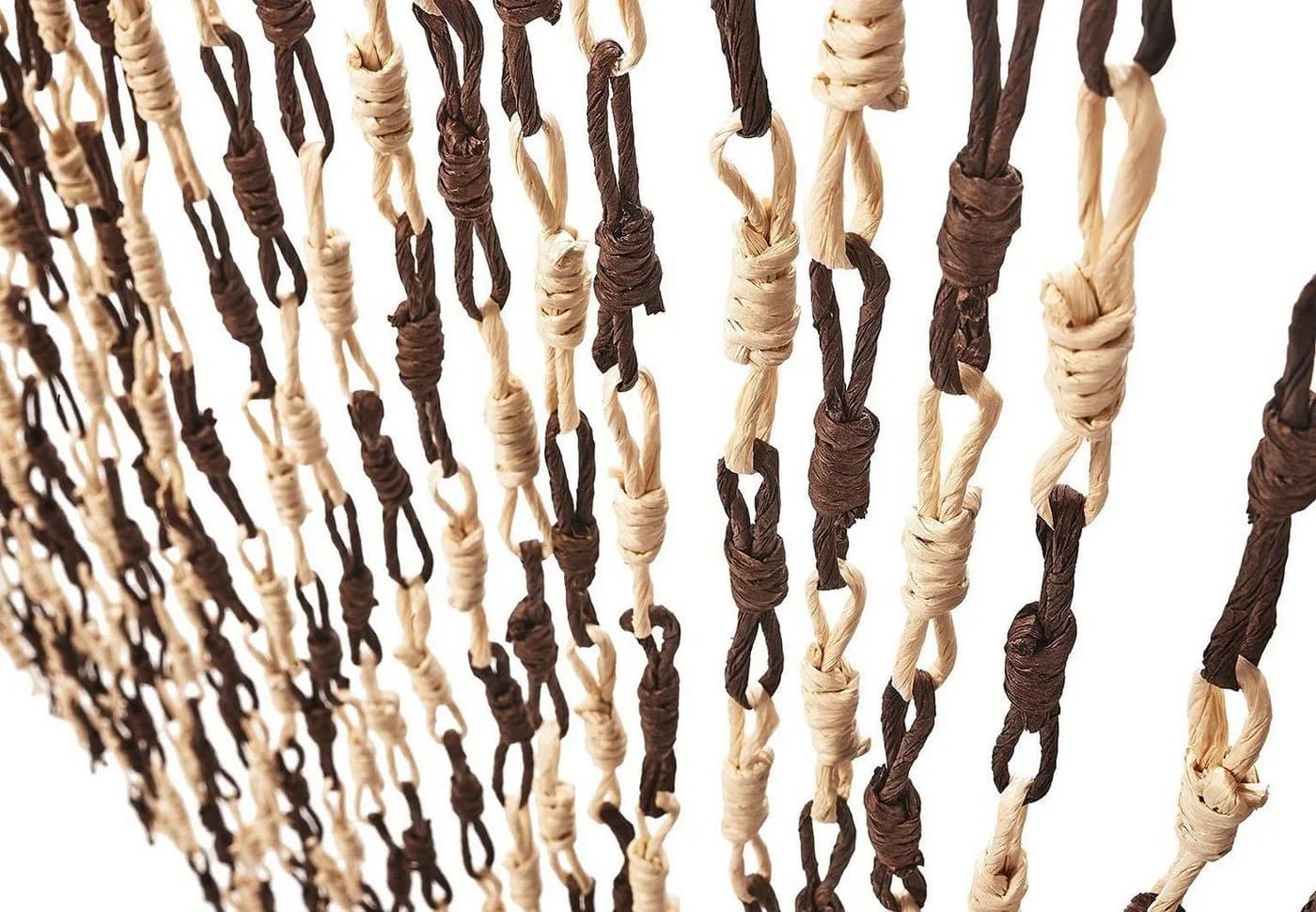 LOCKER Türvorhang KNOTS Braun 36 Stränge Papier - Bild 4