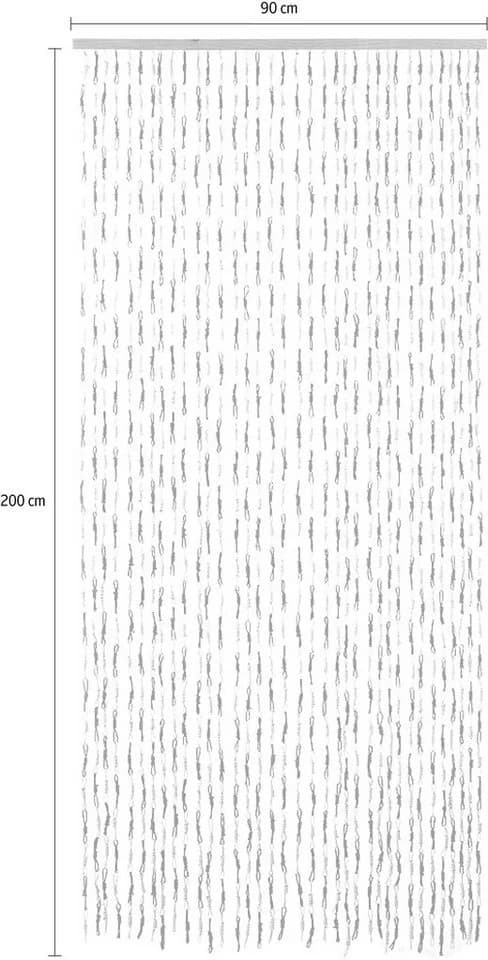 LOCKER Türvorhang KNOTS Braun 36 Stränge Papier - Bild 5