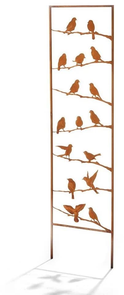 Locker Gartenstecker 76044-06 Braun Metall Vogelsilhouetten - Bild 2