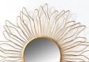 locker Wandspiegel SUN - rund - (1-St) Goldfarben Bild 1
