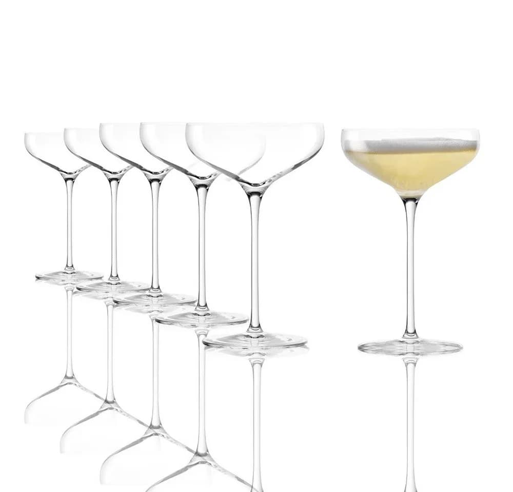 Stölzle Lausitz Swing Champagnerschale 6er Set Glas Transparent - Bild 2