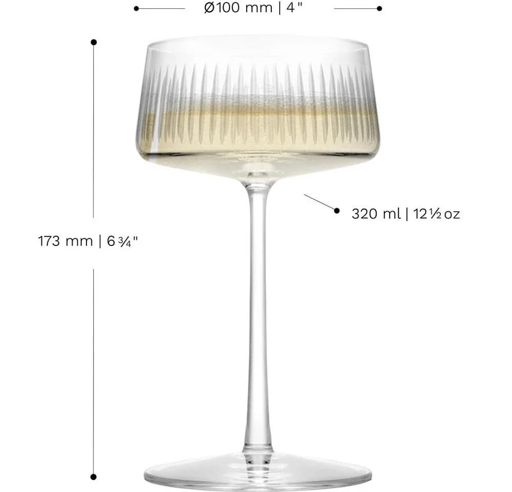 Stölzle Lausitz New York Bar Soho Champagnerschale 6er Set Kristallglas - Bild 3