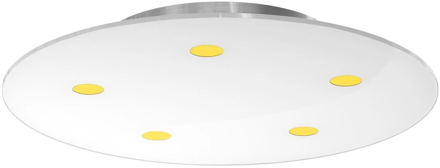 Evotec Dimmbare LED-Deckenleuchte Sunia Weiß/Grau