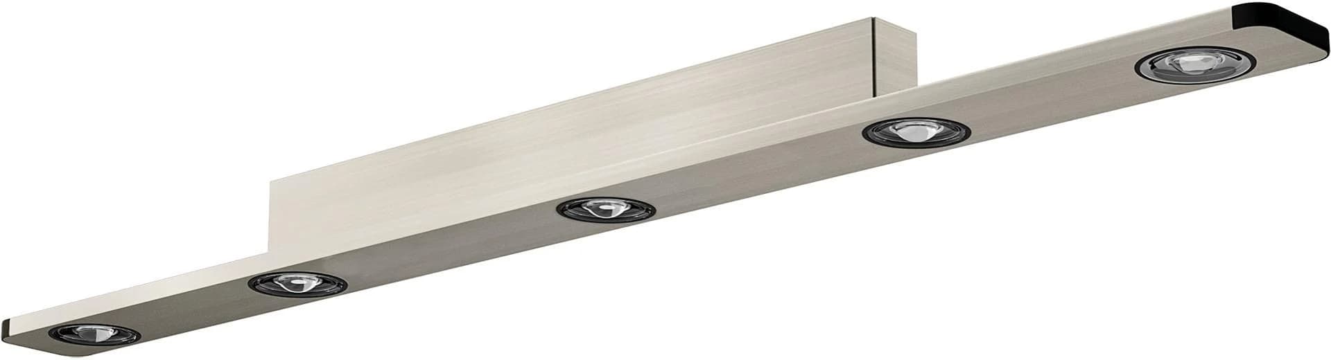 EVOTEC LED Deckenleuchte Light Wave Dimmbar 140 cm Schwarz