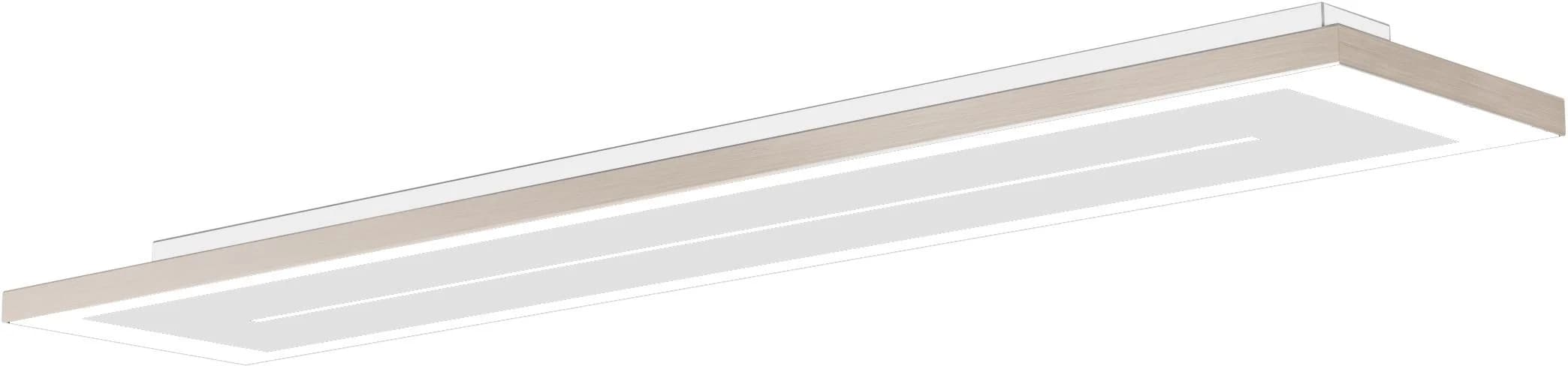 EVOTEC LED Deckenleuchte "ZEN" Weiß Nickelgebürstet 18,3 cm x 108 cm