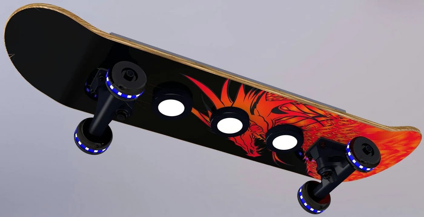 EVOTEC LED Deckenleuchte Dragon Skateboard Design RGB Fernbedienung - Bild 3