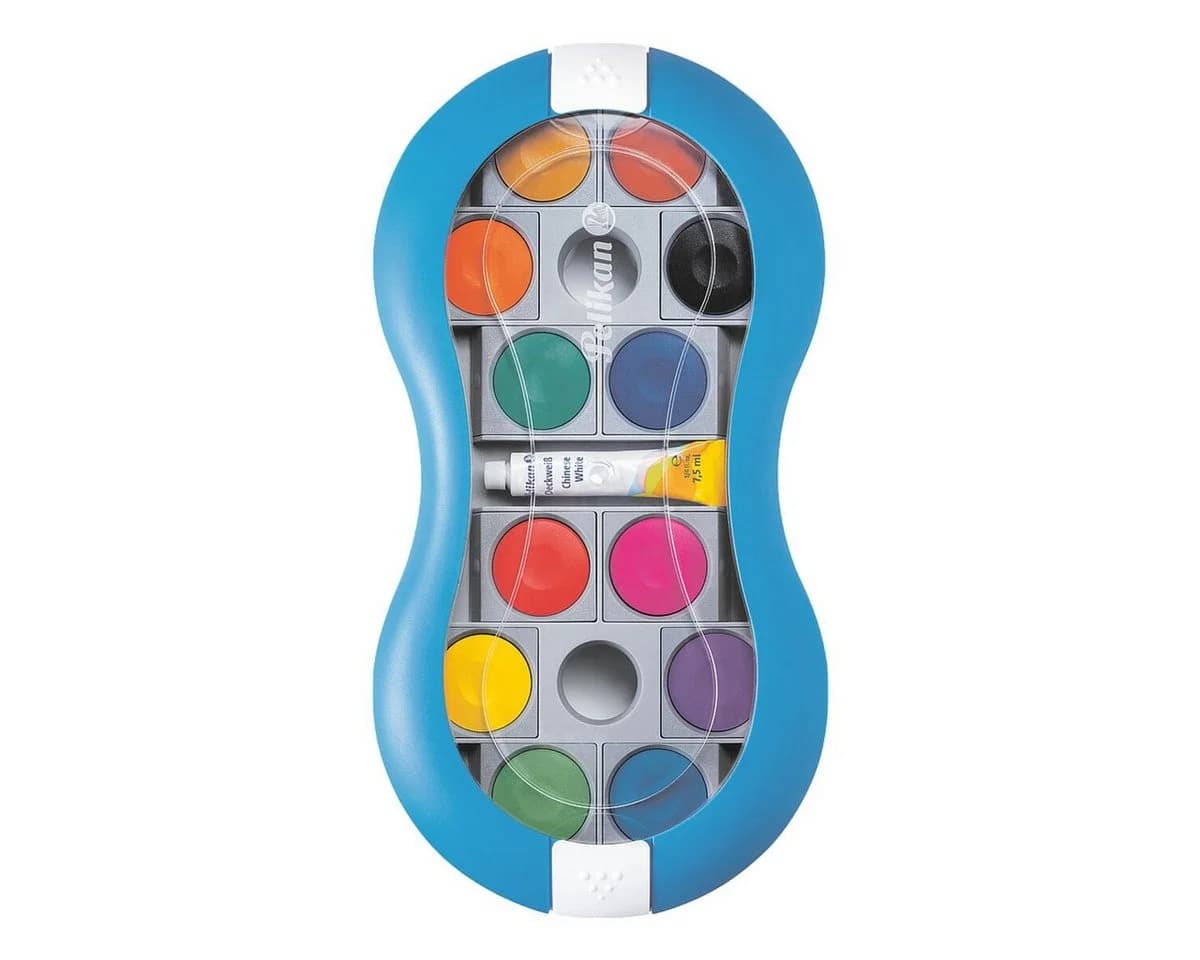 Pelikan Malpalette Space+ Deckfarbkasten mit 12 Farben