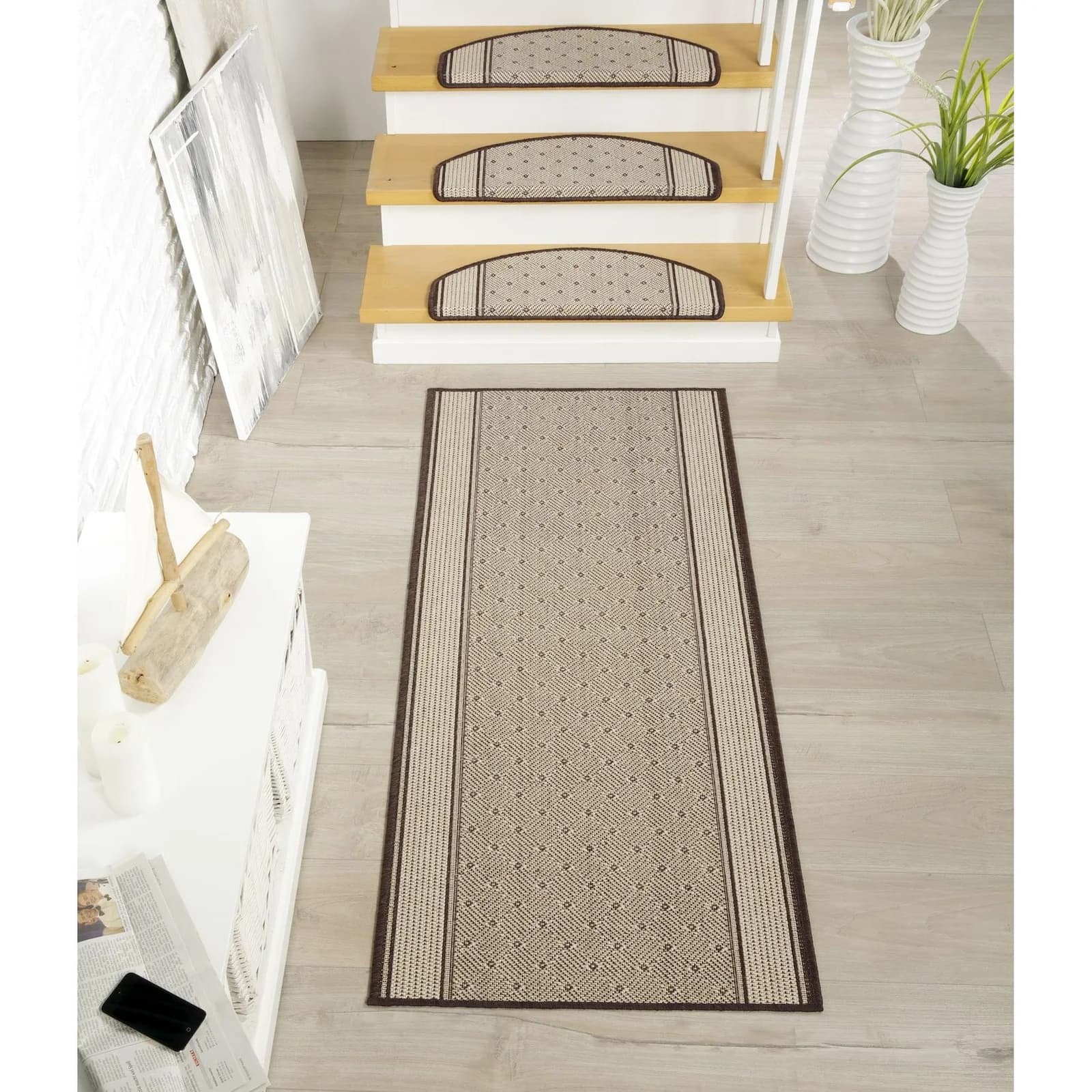 Peyer Syntex 1 Teppich Clara Bordüre Braun 120x170 cm