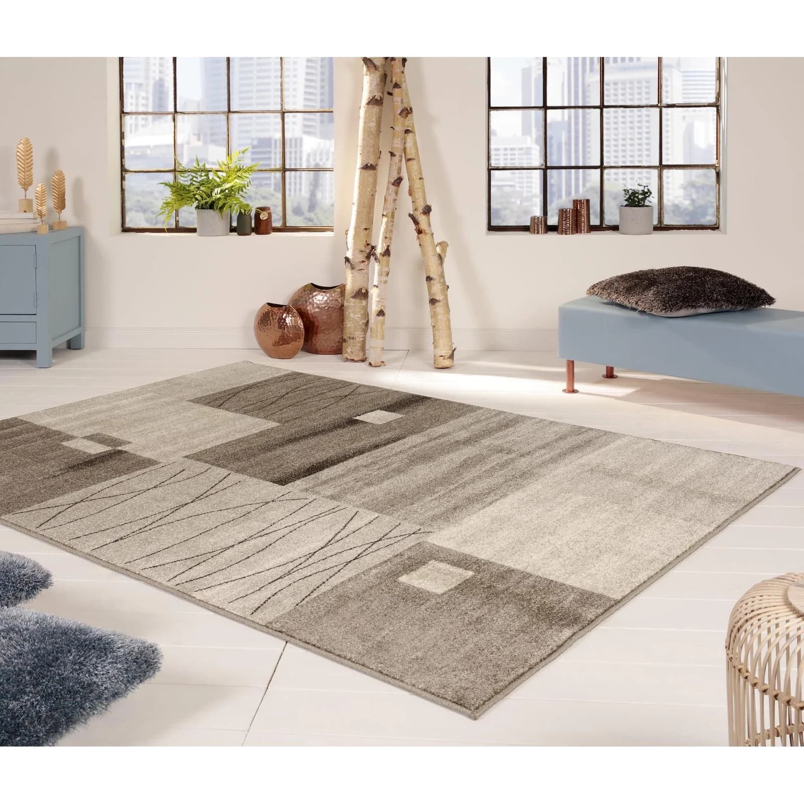 Peyer Syntex 1 Daffi/YLVA Teppich 200x290 cm Braun