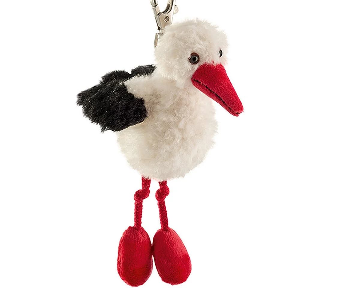 Schaffer Collection Plüschanhänger Storch "Dudu" mit Karabiner - Bild 2