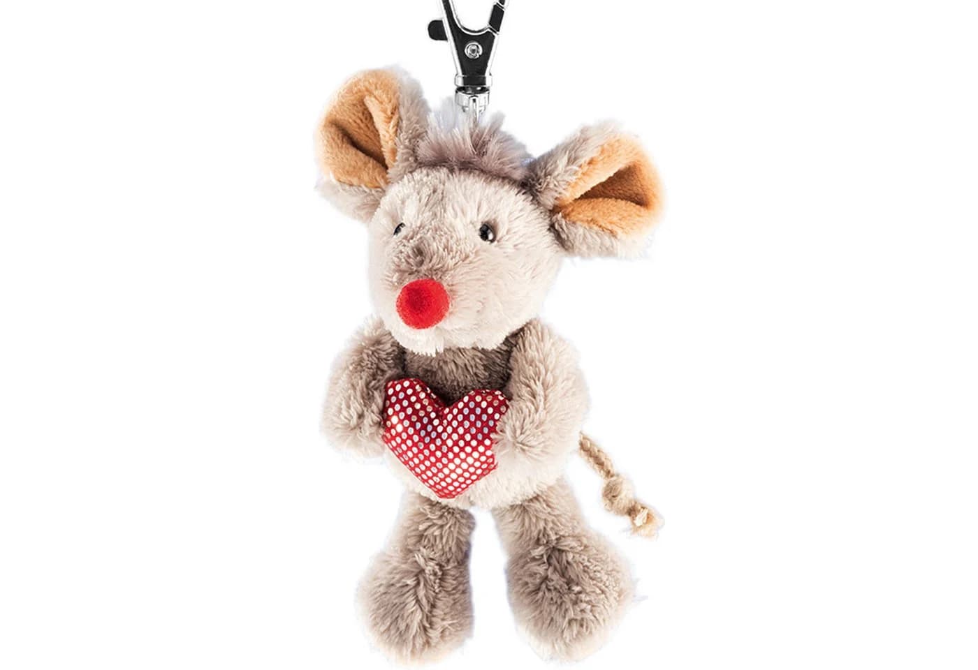 Schaffer Collection Plüschanhänger Maus mit Herz - Schlüsselanhänger - Bild 2