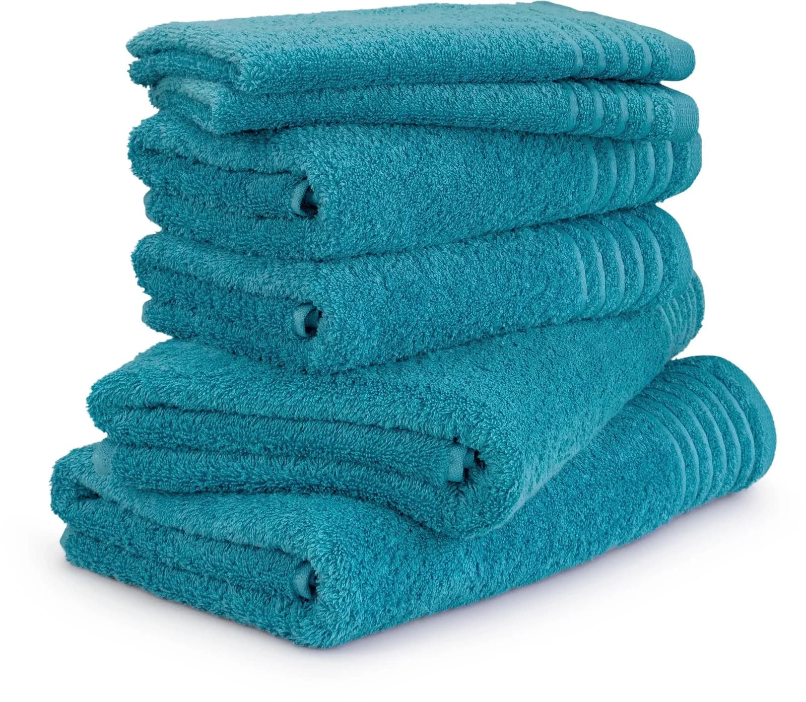 MÖVE Handtuch Set New Classic 6-tlg. Lagoon Blau Walkfrottier