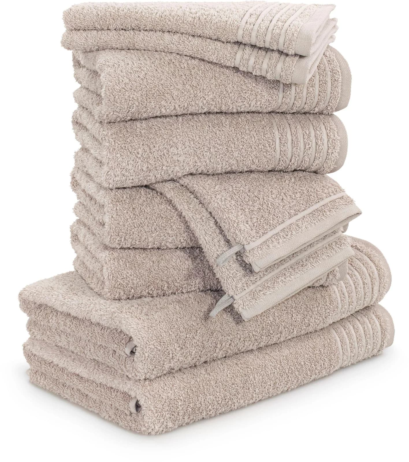 MÖVE Handtuch Set 10-tlg. New Classic Cashmere 100% Baumwolle