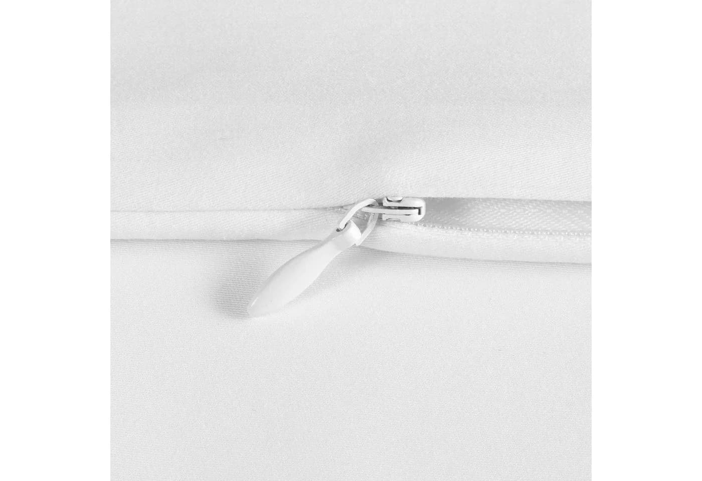 MÖVE Kissenbezug Noblesse Grau Weiß Satin Baumwolle - Bild 5