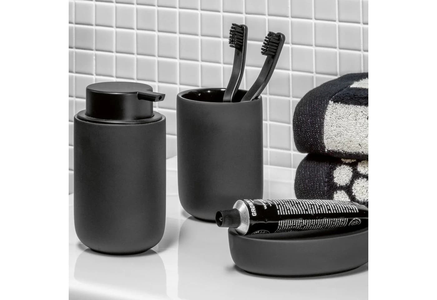 Seifenablage MÖVE Black Velvet Keramik Schwarz