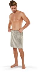 MÖVE Kilt Eden Beige Karo Walkfrottier für Sauna & Spa Bild 1