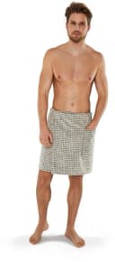MÖVE Kilt Eden Beige Karo Walkfrottier für Sauna & Spa Bild 2