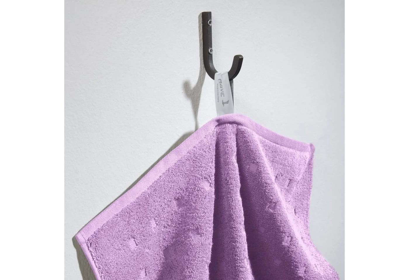 Möve Duschtuch Quadretti Walk-Frottier Uni Viola - Bild 3
