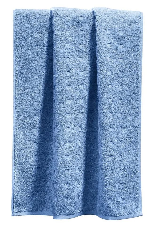 Möve Duschtuch Quadretti Walk-Frottier Uni Hellblau 100% Baumwolle - Bild 2