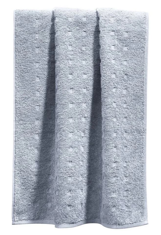 Möve Duschtuch Quadretti Silber Grau 100% Baumwolle Walk-Frottier - Bild 2