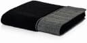 Möve Handtuch Brooklyn Uni Schwarz Walkfrottier Fischgratbordüre Made in Germany Bild 2