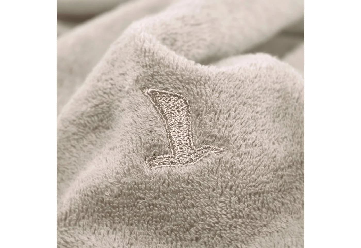Möve Saunatuch Superwuschel Beige Premium Baumwolle mit Stickerei - Bild 3