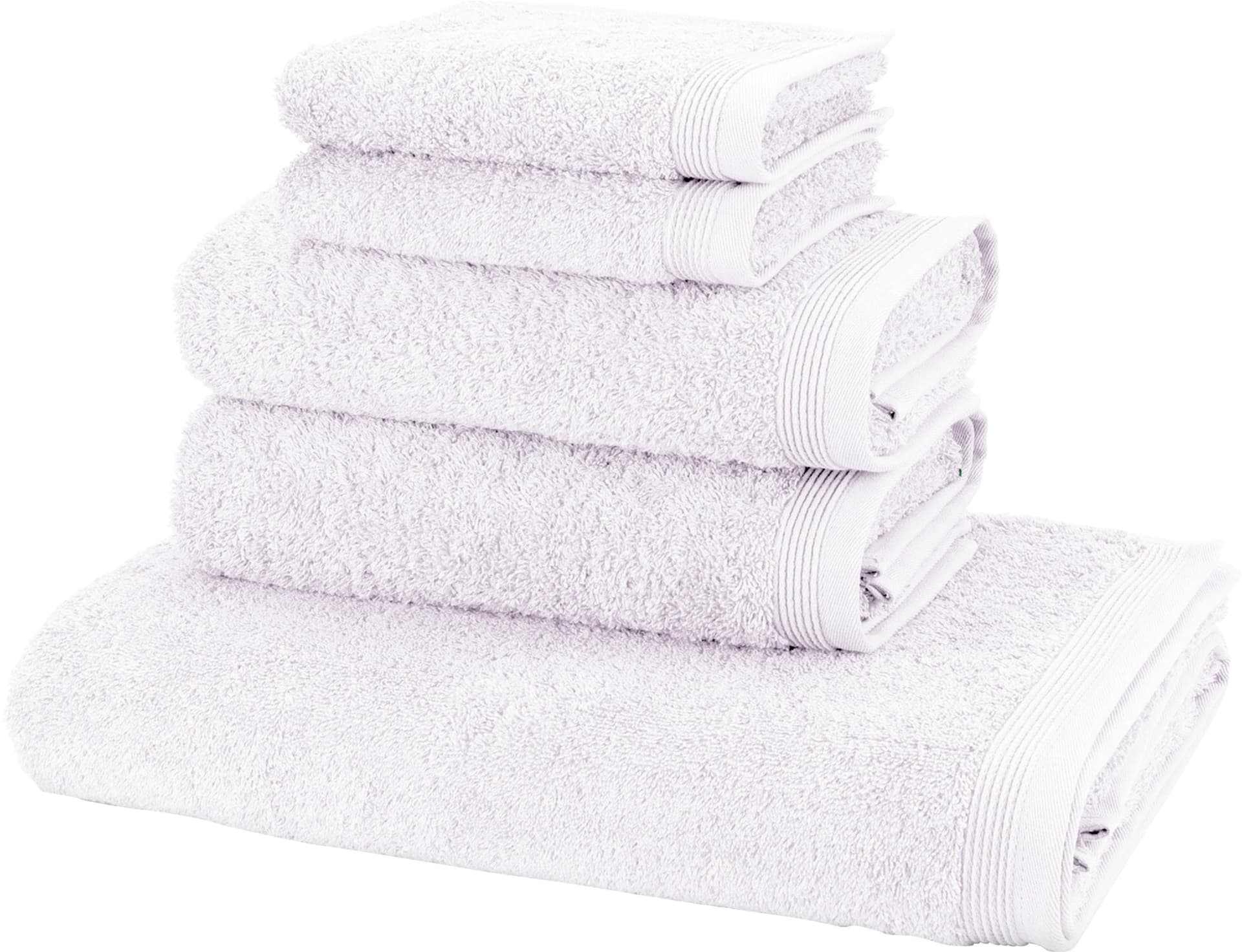 MÖVE Handtuch Set Basic 5-tlg. Weiß Walkfrottier 100% Baumwolle