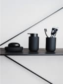 Möve Seifenschale Black Velvet Keramik Schwarz Bild 1