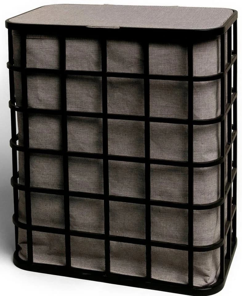Möve Wäschekorb Grau Stoff Wäschesammler - Bild 2