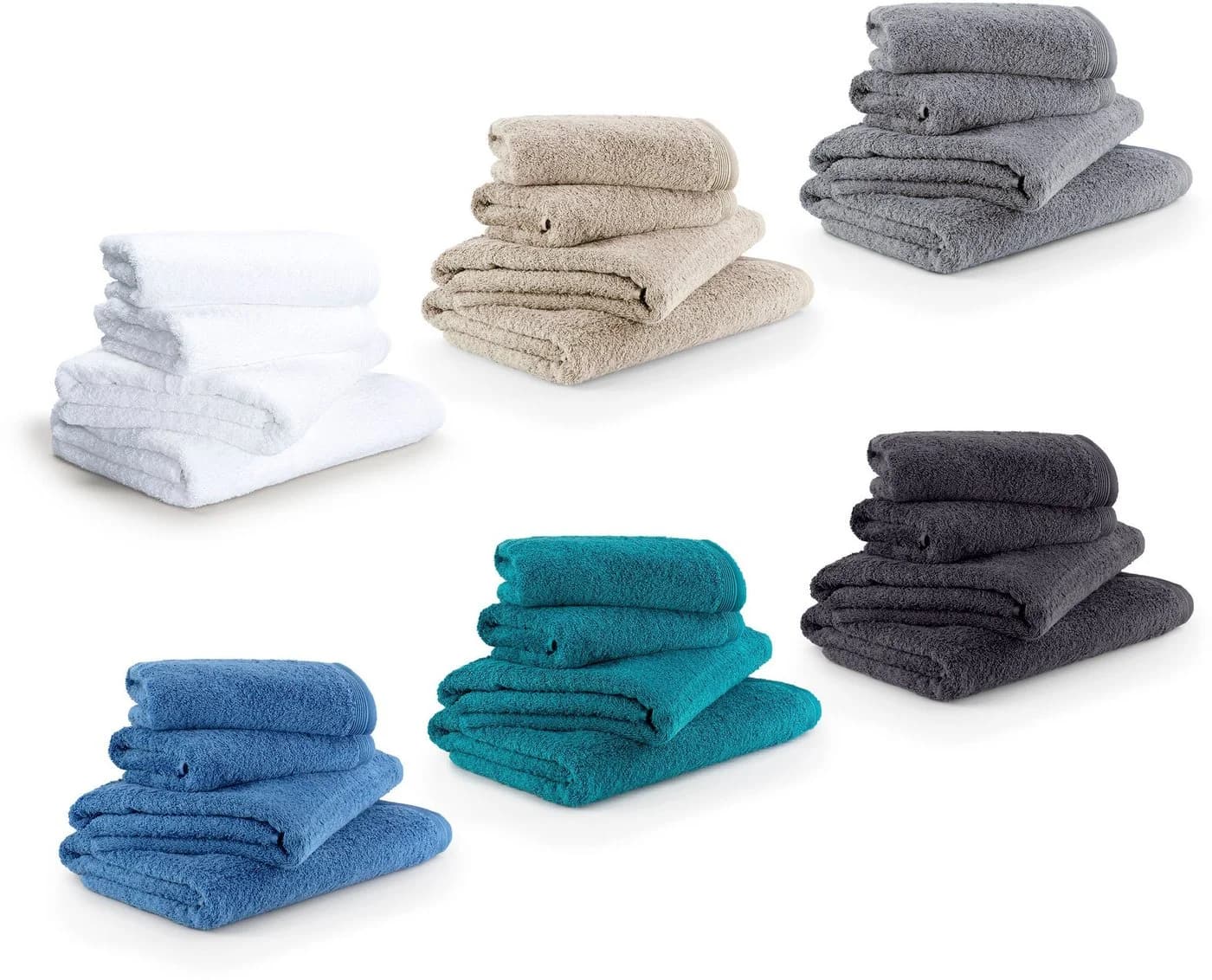 Möve Handtuch Set Superwuschel 4-tlg. Weiß Premium Baumwolle Walkfrottee - Bild 5