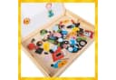 KRUZZEL Magnettafel Kinder doppelseitig Holz 108 Teile Bild 4