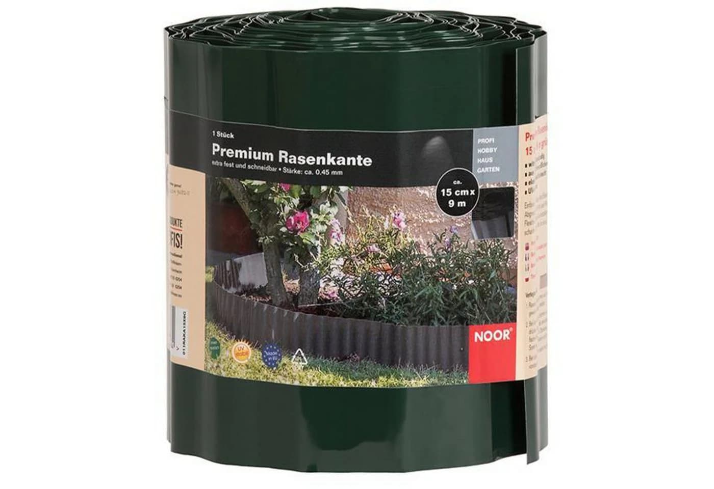 NOOR Rasenkante Premium Grün - Beeteinfassung