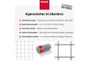 NOOR Maschendrahtzaun Drahtgitter Verzinkt/PVC Grün/Silber Bild 3