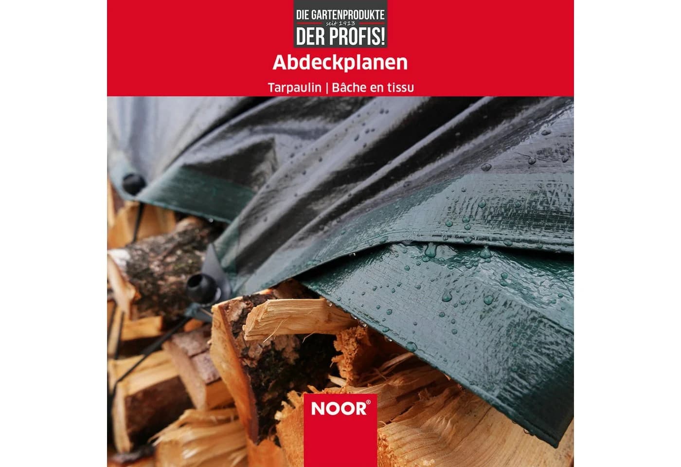 NOOR Schutzplane HOBBY wasserdicht mit Ösen und verstärkten Ecken - Bild 4